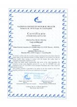 Certificate of safety Gaivinamasis kojų gelis, 75 ml